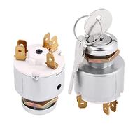 Contacteurs pour auto 12 V contacteurs pour auto 3 Position ON OFF Start Commutateur d'allumage Commandes avec 2 clés SPB501 Adapté aux Voitures, Motos, Bateaux