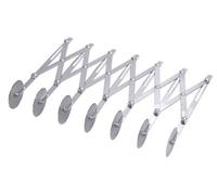Contacto Coupe-pâte, roulette à pâte, ajustable, 6 roulettes de coupe, en acier inoxydable, hauteur : 24,5 cm, roue : Ø 5,4 cm, largeur : max. 60 cm