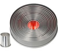 Contacto Emporte-pièces pour biscuits, moules à biscuits, moules à biscuits, ronds, lisses Set de 14 pièces