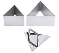Contacto Moule à mousse, triangulaire, longueur de côté 10 cm x H4 cm, en inox, sans jointures