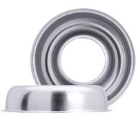 Contacto Moule à riz Savarin Acier inoxydable 18/10 Ø22 cm Qualité Gastro Lavable au lave-vaisselle, idéal pour dresser le riz, les desserts et les accompagnements