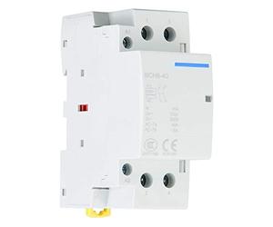 Contactor électrique 40A, 2NO 230V 2P Contacteur AC Domestique, Contacteurs de puissance pour le Contrôle électrique Contacteurs Mini à Montage sur Rail DIN