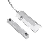 Contacts de détection magnétique Porte fenêtre Contact magnétique capteur Filaire Interrupteur de détecteur pour la sécurité de Porte de fenêtre d'alarme de Garage à Domicile (4.2 x 1.5 x 0.4in)