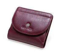 CONTACTS Porte-Monnaie en Cuir véritable avec Poche à Billets Lady (Rouge)