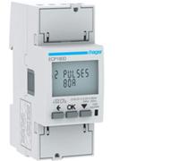 Hager Compteur monophasé ECP180D 80A direct 2M S0 MID