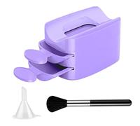 Container d'elfes d'ongles - Plateau à poudre pour lutin d'ongles | Plateau à poudre double portable | Support de conteneur d'économie de brillance | Outils manuels pour femmes, Tech Nail T