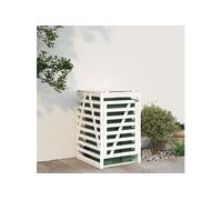 vidaXL Abri pour poubelle 825101 sur roulettes avec porte et couvercle pour jardin extérieur