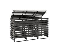 Containerberging driedubbel 210x75x121 cm geverfd grenenhout315412