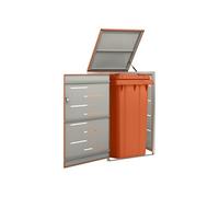 vidaXL Abri pour poubelle 69x77,5x112,5 cm Inox
