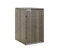 Containerberging enkel 70x80x117 cm poly rattan grijs319864