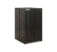 Containerberging enkel 70x80x117 cm poly rattan zwart319860