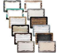 Containlol Étiquettes de nom de Noël autocollantes décoratives personnalisées pour cadeaux de Noël, vacances, salle de classe, bureau, maison, courrier, 8,9 x 7,1 cm (style rétro), doré