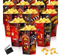 Containlol Lot de 24 boîtes à popcorn du film pour fête d'anniversaire, fête prénatale (style classique)