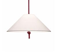 Contardi Hat SO Large Pendelleuchte, Japanese Red / White Linen