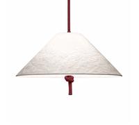 Contardi Hat SO Medium / Large Pendelleuchte, Large - Japanese Red / Tyvek