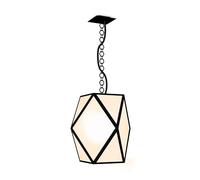 CONTARDI lampe à suspension MUSE OUTDOOR pour extérieur (Grand noir - acrylique, métal et Cuir)