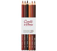 Conté à Paris Blister 6 Crayons Esquisse et Sanguine Assortis