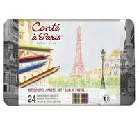 Conté à Paris Boîte Métal Assortiment 24 Crayons Pastel