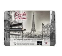 Conté à Paris Boite Metal Crayons Et Carres Pierre Noire + Accessoires