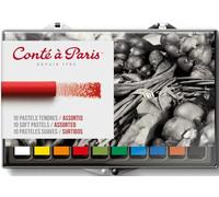 Conté à Paris Boite Plastique 10 Pastels Tendres Assortis