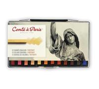Conte – Carrés couleur – boîte plastique – x12 – Portrait