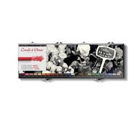 Generique Carrés couleur Conte à Paris Boîte plastique x24 assortis
