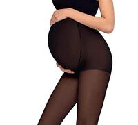 Conte Collants de maternité opaques et soyeux avec short de maintien pour maman 40 deniers, Bronze, X-Large