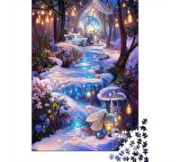 Conte de fées d'hiver Puzzle 1000 Pièces Adultes intéressant Puzzles 1000 Pièce Jeu Éducatif Cadeau 52x38cm/1000pcs