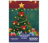 Conte de Noël Puzzle 1000 pièces Festive Atmosphere - Défi Créatif pour Adultes Et Ados, Poster Mural Inclus, Carton Premium Et Boîte Cadeau, 38x26cm/1000pcs
