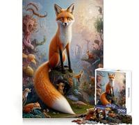 Conte d'un Renard Fantastique Puzzle de 1000 pièces pour Adultes pour renforcer Les Liens et se ressourcer Qualité supérieure Idéal pour Les fêtes de Fin d'année 38x26cm