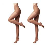 Conte elegant ACTIVE 20 DEN Lot de 2 Collants Modelants et Fins pour Femmes - Collant Femme Résistant - Stimule la Circulation Sanguine - Marron - Taille 2