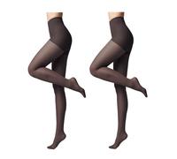 Conte elegant ACTIVE 20 DEN Lot de 2 Collants Modelants et Fins pour Femmes - Collant Femme Résistant - Stimule la Circulation Sanguine - Noir taille 5