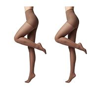 Conte elegant ACTIVE 40 DEN Lot de 2 Collants Modelants et Fins pour Femmes - Collant Femme Résistant - Stimule la Circulation Sanguine - Taille 6