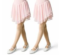 Conte elegant Collants Fille BALLET 70 DEN 2-Pack Collants Opaques Épais en Microfibre 3D pour Danse Classique et Gymnastique Taille Élastique et Coutures Plates Idéals pour École et Spectacles