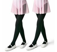 Conte elegant Collants Fille BALLET 70 DEN 2-Pack Collants Opaques Épais en Microfibre 3D pour Danse Classique et Gymnastique Taille Élastique et Coutures Plates Idéals pour École et Spectacles