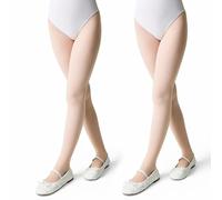 Conte elegant Collants Fille BALLET 70 DEN 2-Pack Collants Opaques Épais en Microfibre 3D pour Danse Classique et Gymnastique Taille Élastique et Coutures Plates Idéals pour École et Spectacles