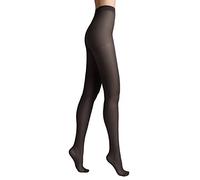 Conte elegant NUANCE 15 DEN Collants Mat pour Femmes - Effet Soie - Collants Femme Résistants - Collants Fins Renforcés Extrêmement Flexibles -Noir taille 4