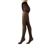 Conte elegant Sheen 20 den Collant pour Femme avec Applique Cristaux et Flock Fin Transparent Élastique Gousset en Coton Mode Chic Soirée Haute Qualité, Noir, 4