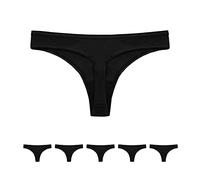 Conte elegant String en Coton pour Femme Pack de 5 Respirant avec Bande élastique - sous-vêtement Tanga Slip Slip - LST 2000