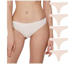 Conte elegant String en Coton pour Femme Pack de 5 Respirant avec Bande élastique - sous-vêtement Tanga Slip Slip - LST 2000