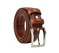 Conte Massimo Ceinture Homme en Cuir Véritable, Fabriquée en Italie, Réglable, Largeur 3,5 cm
