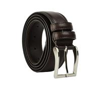 Conte Massimo Ceinture Homme en Cuir Véritable, Fabriquée en Italie, Réglable, Largeur 3,5 cm