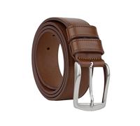 Conte Massimo Ceinture Homme en Cuir Véritable, Pièce Unique, Made in Italy, Boucle Sans Nickel, Raccourcissable, Largeur 3,5 cm, Livrée avec Coffret Cadeau
