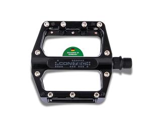 CONTEC 2Black Pédales de vélo Unisexe pour Adulte Noir 9/16"