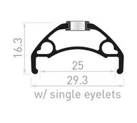 Contec Jante Vtt Xeta 27.5´´ 25 Mm Disc E-bike Tubeless