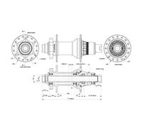 Contec Moyeu Arrière Core 6b Disc Boost Sram Xd