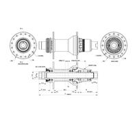 Contec Moyeu Arrière Core isc Boost Shimano Micro Spline