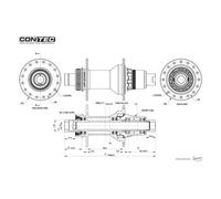 Contec Moyeu Arrière Core isc Boost Shimano/sram Hg