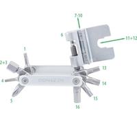 Contec Multitool Tfr-Striker 16 fonctions argent