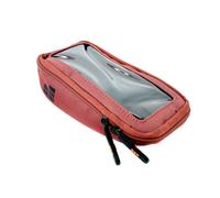 Contec sacoche pour smartphone de vélo - Via.Phone - en couleur rouge rouille, 0,6 litre avec adaptateur KLICKfix Quad Mini pour guidon, E-Bike